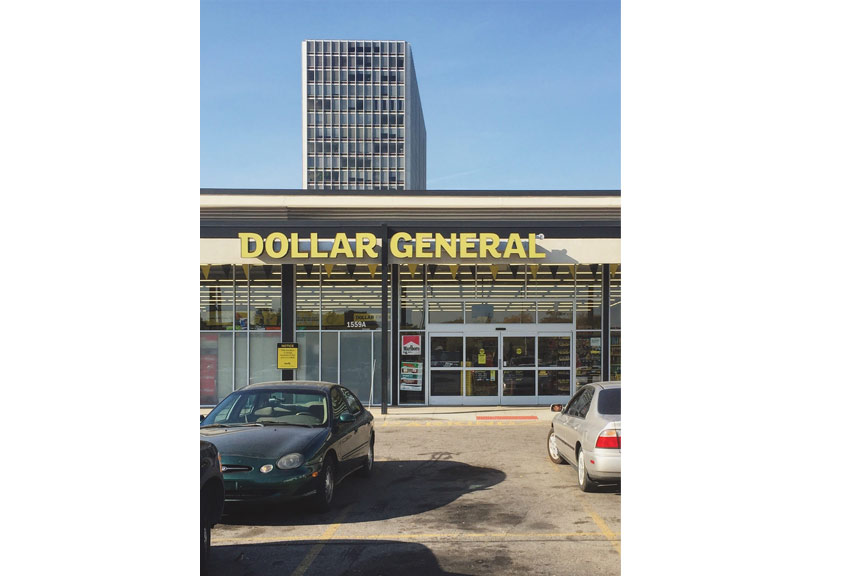 Erik Herrmann, Ann Arbor, MI.Dollar General at Lafayette Park, 2015.